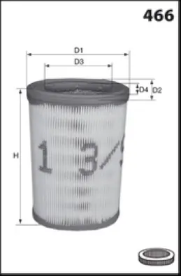 LUCAS légszűrő - LFAF620 - TothCarparts