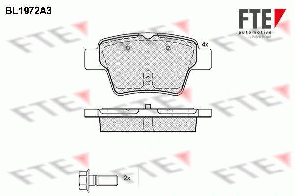 FTE fékbetétkészlet, tárcsafék - 9010557 - TothCarparts