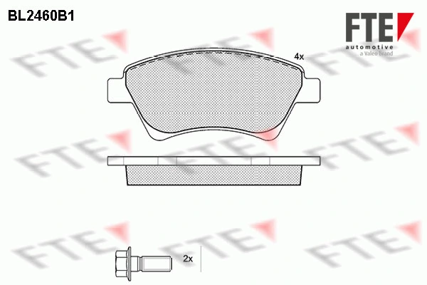 FTE fékbetétkészlet, tárcsafék - 9010746 - TothCarparts