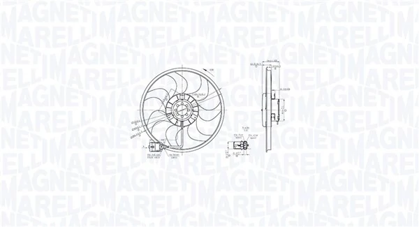 MAGNETI MARELLI ventilátor, motorhűtés - 069422864010 - TothCarparts