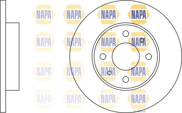 NAPA féktárcsa - NBD5148 - TothCarparts