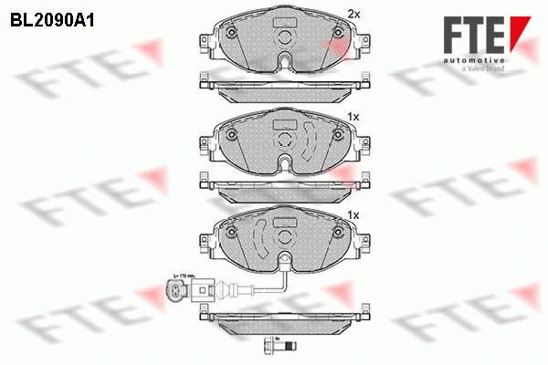 FTE fékbetétkészlet, tárcsafék - 9010674 - TothCarparts