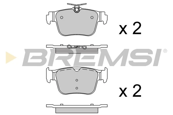 BREMSI fékbetétkészlet, tárcsafék - BP3925 - TothCarparts