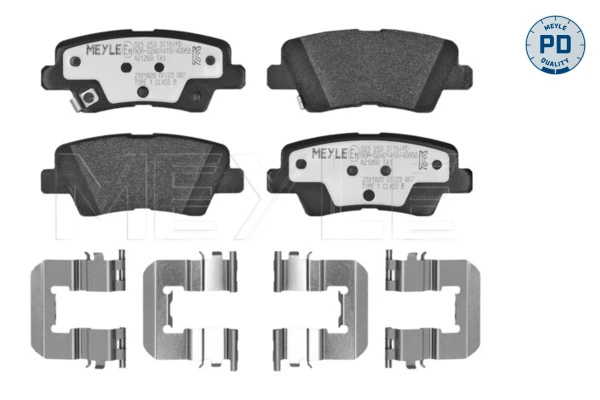 MEYLE fékbetétkészlet, tárcsafék - 025 253 3715/PD - TothCarparts