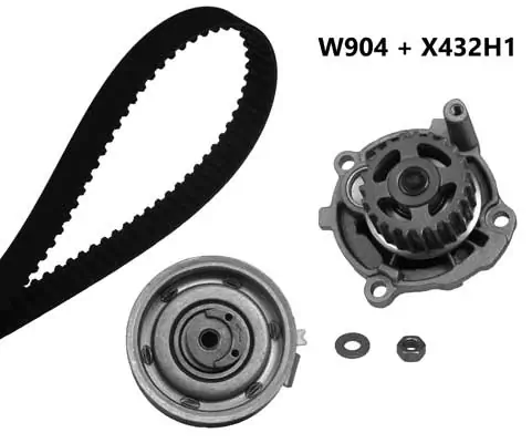 MGA Vízpumpa + fogasszíj készlet - 904K1 - TothCarparts