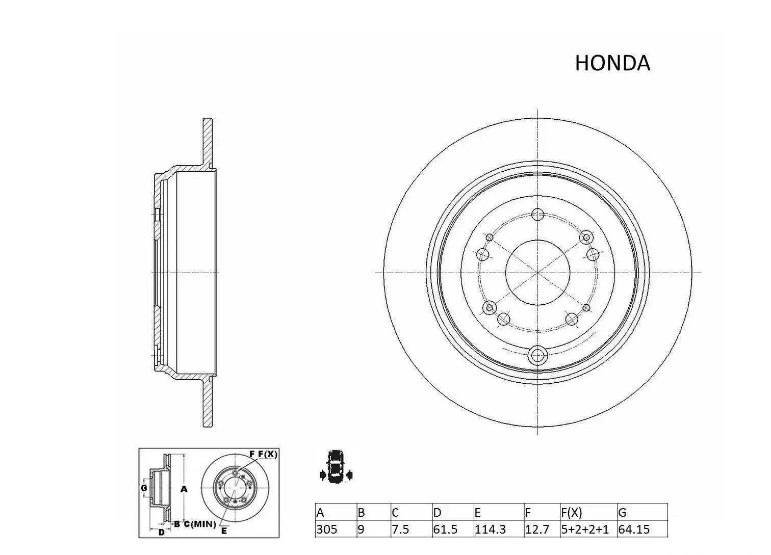 ACDelco Oceania féktárcsa - ACDR2543 - TothCarparts