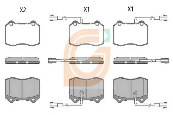 GAMA-SA fékbetétkészlet, tárcsafék - GA20659 - TothCarparts