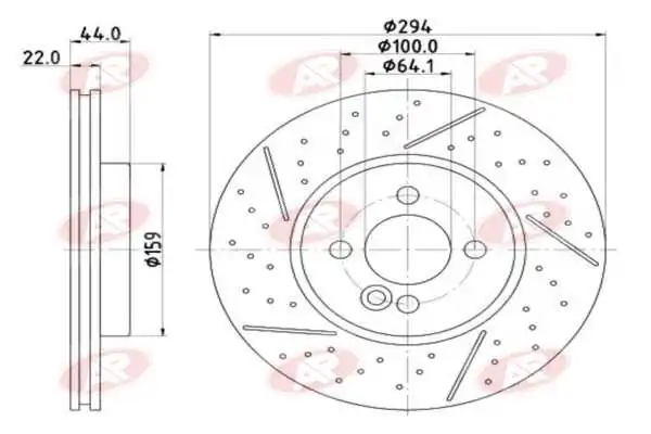 AP-SA féktárcsa - B2055V - TothCarparts