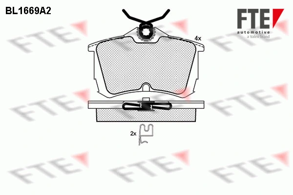 FTE fékbetétkészlet, tárcsafék - 9010283 - TothCarparts