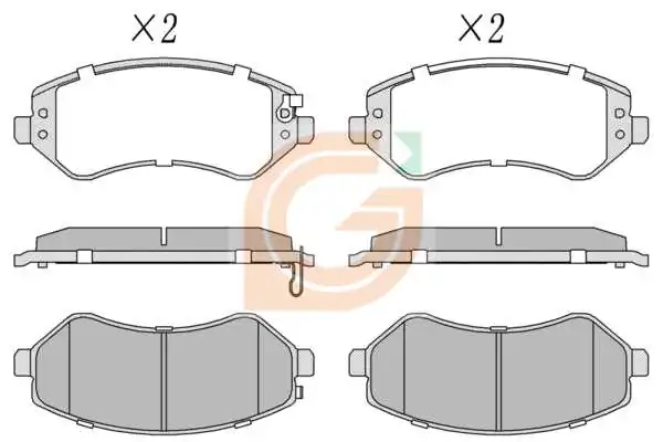 GAMA-SA fékbetétkészlet, tárcsafék - GA10593 - TothCarparts