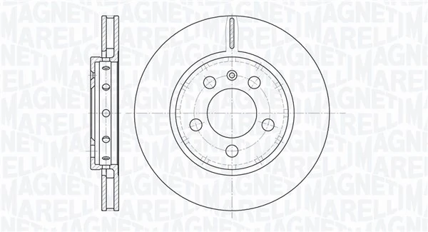 MAGNETI MARELLI féktárcsa - 361302040669 - TothCarparts