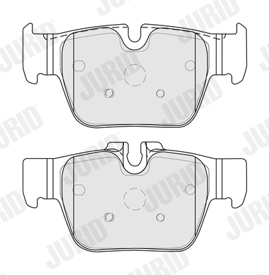 JURID fékbetétkészlet, tárcsafék - 574090J - TothCarparts