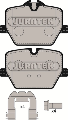 JURATEK fékbetétkészlet, tárcsafék - JCP8577 - TothCarparts