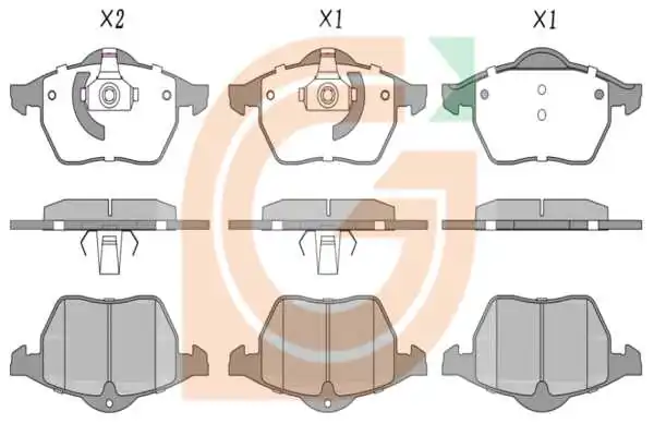 GAMA-SA fékbetétkészlet, tárcsafék - GA11815 - TothCarparts