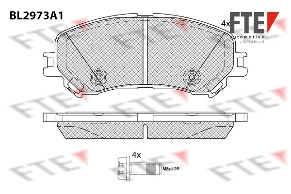 FTE fékbetétkészlet, tárcsafék - 9011219 - TothCarparts