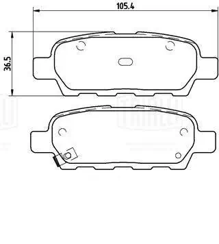 TRIALLI fékbetétkészlet, tárcsafék - PF 1404CR - TothCarparts