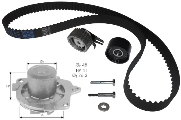 TECDRIVE Vízpumpa + fogasszíj készlet - TKPE0044 - TothCarparts
