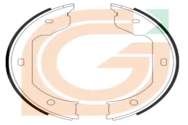 GAMA-SA fékpofakészlet - GB10684 - TothCarparts