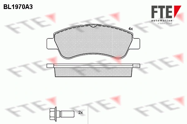 FTE fékbetétkészlet, tárcsafék - 9010554 - TothCarparts