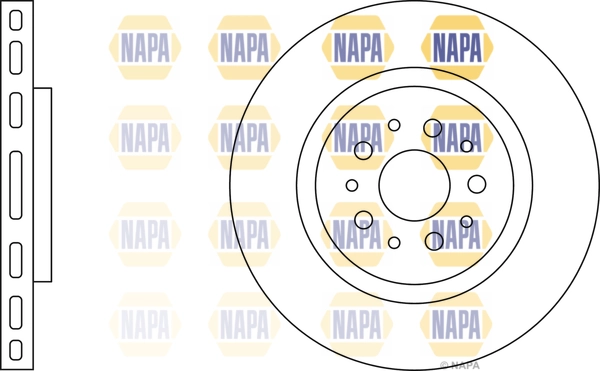 NAPA féktárcsa - NBD5437 - TothCarparts