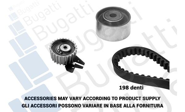 BUGATTI Fogasszíjkészlet - BKCD0011 - TothCarparts