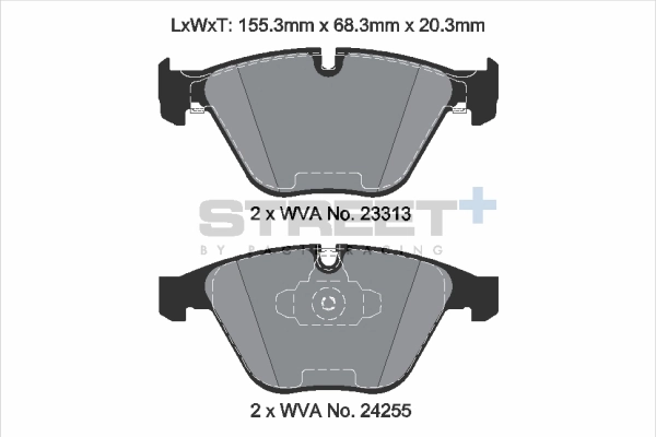 PAGID Racing fékbetétkészlet, tárcsafék - T8025SP2001 - TothCarparts