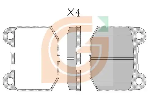 GAMA-SA fékbetétkészlet, tárcsafék - GA11147 - TothCarparts