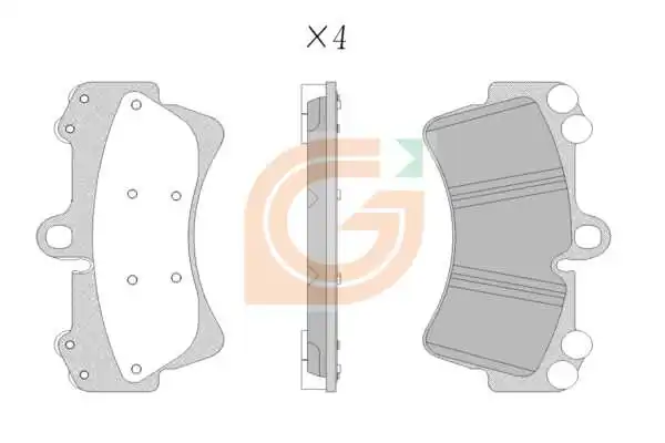 GAMA-SA fékbetétkészlet, tárcsafék - GA10039 - TothCarparts