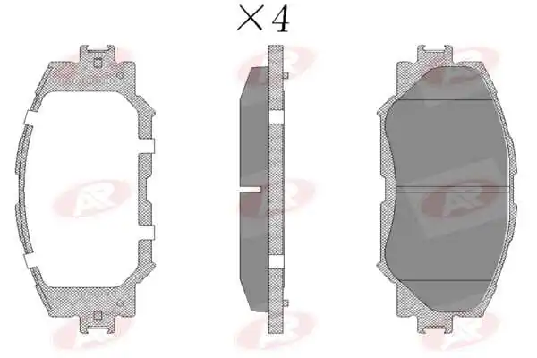 AP-SA fékbetétkészlet, tárcsafék - 5AP1258 - TothCarparts