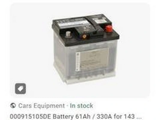 ZPY Indító akkumulátor - 000915105DE - TothCarparts