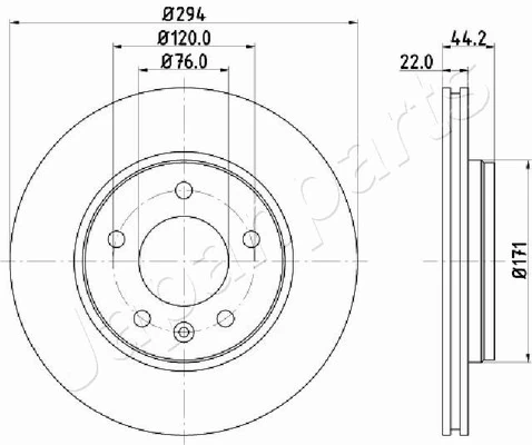 PEMEBLA féktárcsa - JAPDP-0925 - TothCarparts