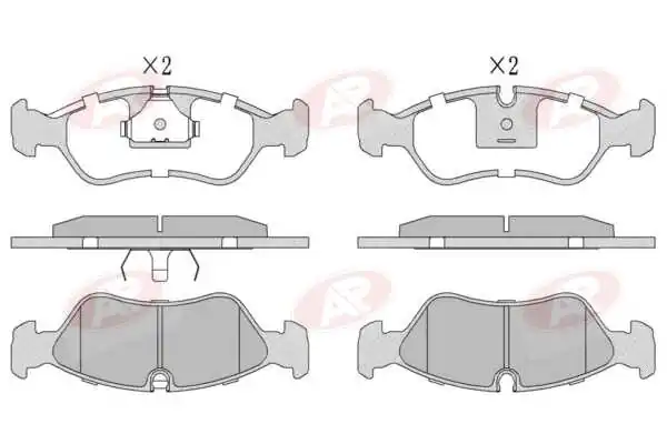 AP-SA fékbetétkészlet, tárcsafék - 5AP304 - TothCarparts