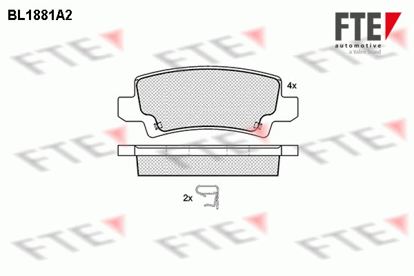 FTE fékbetétkészlet, tárcsafék - 9010466 - TothCarparts