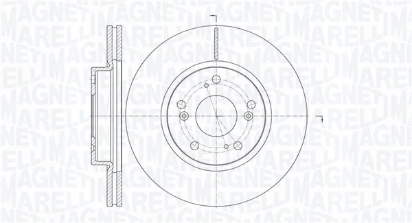 MAGNETI MARELLI féktárcsa - 361302040737 - TothCarparts
