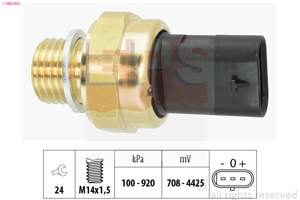 EPS érzékelő, olajnyomás - 1.980.003 - TothCarparts