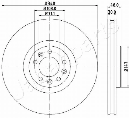 PEMEBLA féktárcsa - JAPDI-0611 - TothCarparts