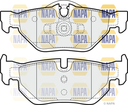 NAPA fékbetétkészlet, tárcsafék - NBP1369 - TothCarparts