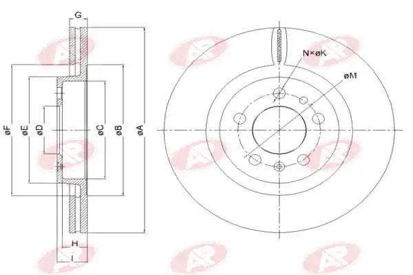 AP-SA féktárcsa - A1471V - TothCarparts