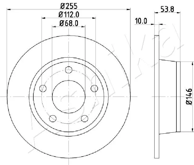 4X4 ESTANFI féktárcsa - EST-61-00-0914 - TothCarparts