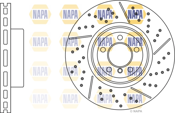 NAPA féktárcsa - NBD5848 - TothCarparts