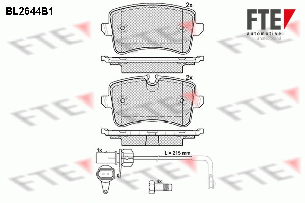 FTE fékbetétkészlet, tárcsafék - 9010887 - TothCarparts