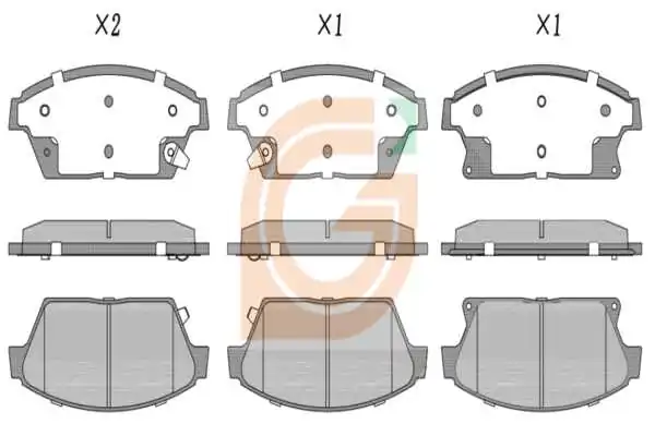 GAMA-SA fékbetétkészlet, tárcsafék - GA10279 - TothCarparts
