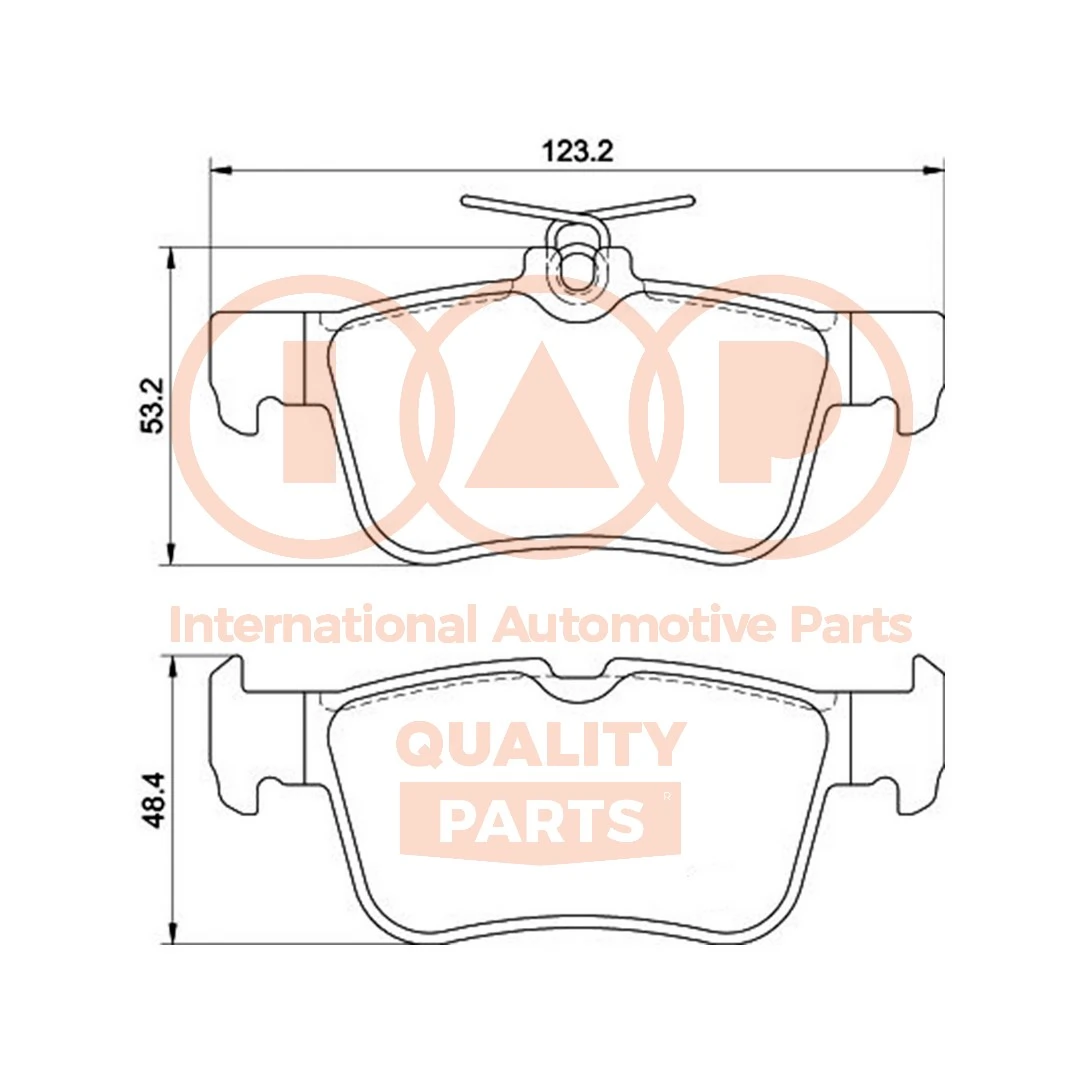 IAP QUALITY PARTS fékbetétkészlet, tárcsafék - 704-04045 - TothCarparts