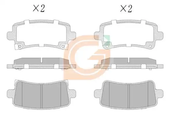GAMA-SA fékbetétkészlet, tárcsafék - GA20197 - TothCarparts