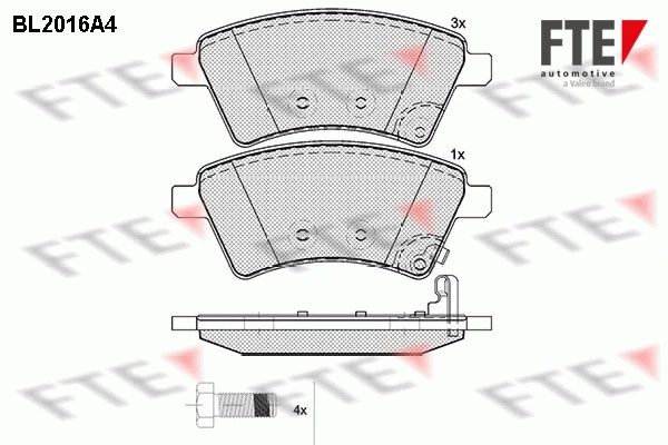 FTE fékbetétkészlet, tárcsafék - 9010602 - TothCarparts