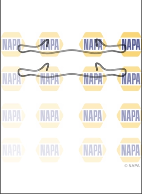 NAPA tartozékkészlet, tárcsafékbetét - NFK1106 - TothCarparts