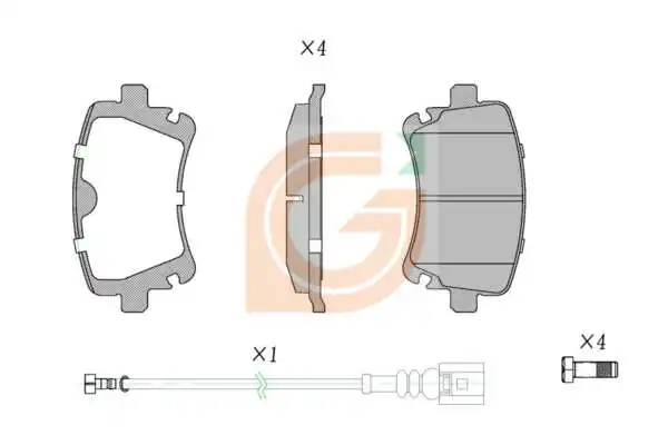 GAMA-SA fékbetétkészlet, tárcsafék - GA20262 - TothCarparts