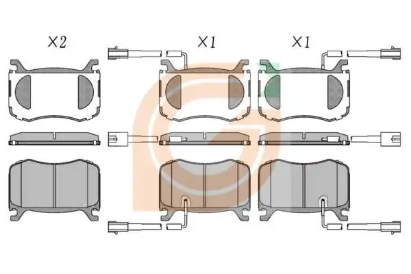 GAMA-SA fékbetétkészlet, tárcsafék - GA10004 - TothCarparts