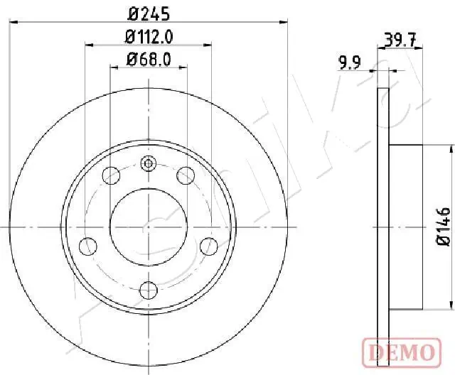 4X4 ESTANFI féktárcsa - EST-61-00-0929C - TothCarparts
