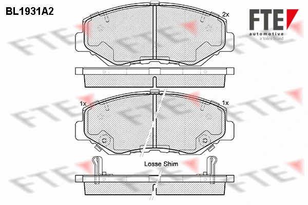 FTE fékbetétkészlet, tárcsafék - 9010521 - TothCarparts